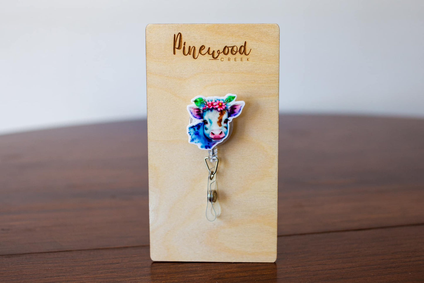 Cow Watercolor Badge Reel