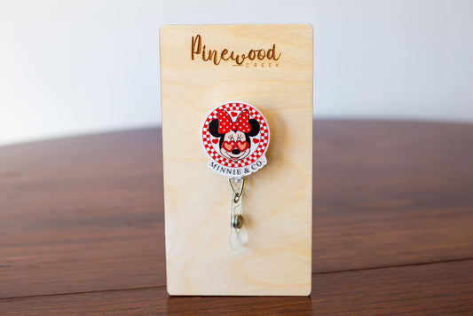 Minnie Mouse Minnie & Co. Badge Reel