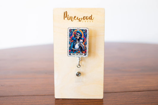 Tarot Card The Cat Lady Badge Reel