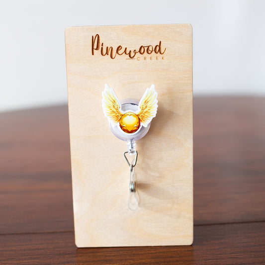 Harry Potter Golden Snitch Badge Reel