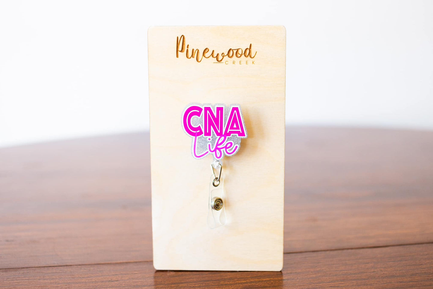 CNA Life Hot Pink Badge Reel