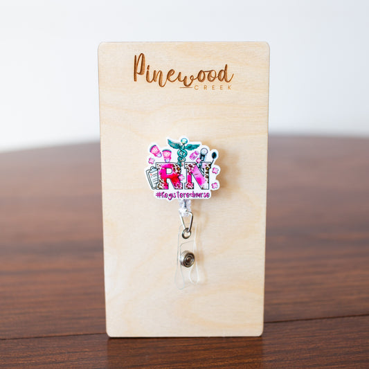 RN Registered Nurse Badge Reel