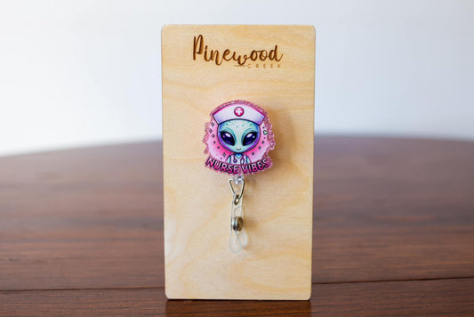 Nurse Vibes Alien Badge Reel