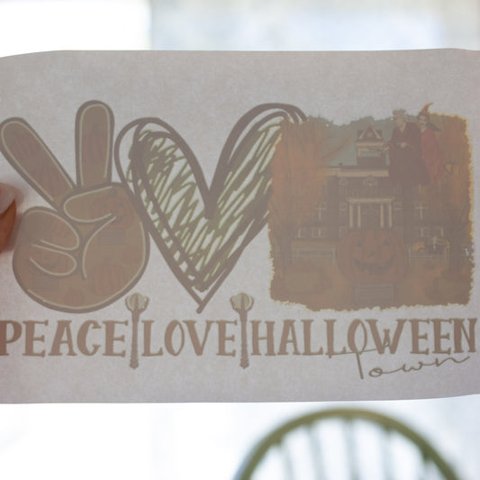 Peace Love Halloweentown T-Shirt Transfer