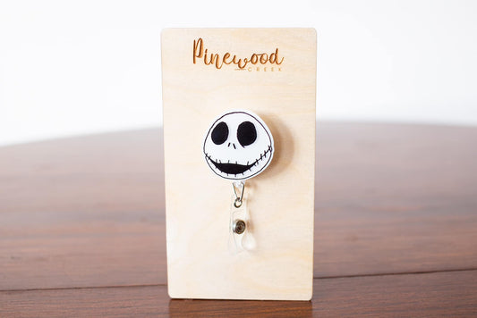 Nightmare Before Christmas Jack Skellington Badge Reel