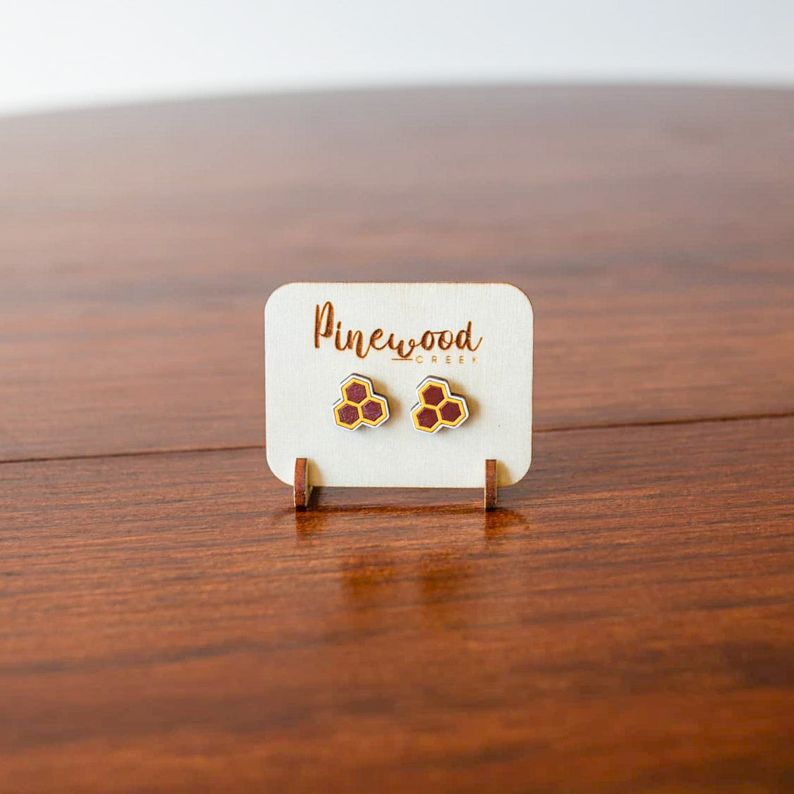 Honeycomb Stud Earrings