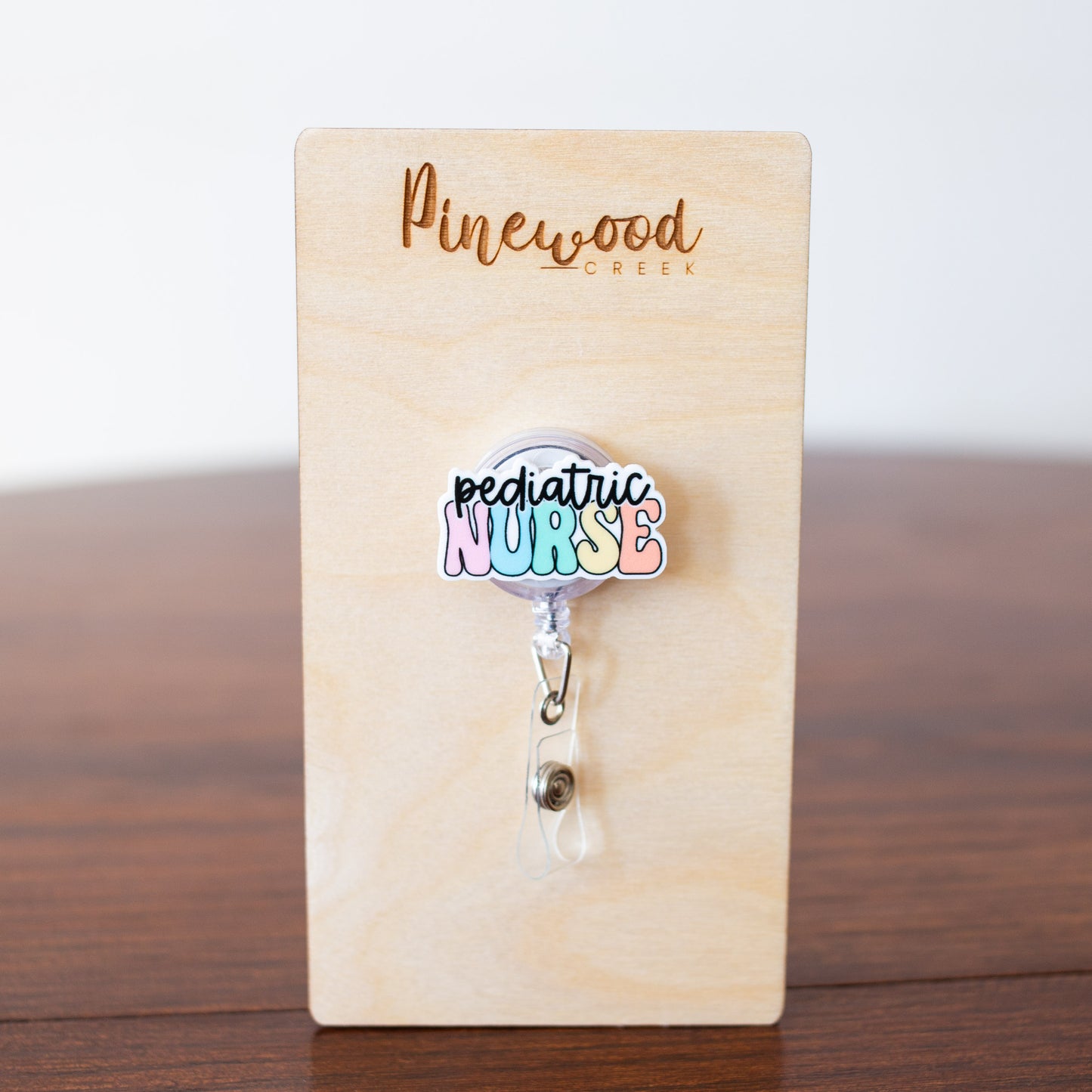 Pediatric Nurse Pastel Badge Reel