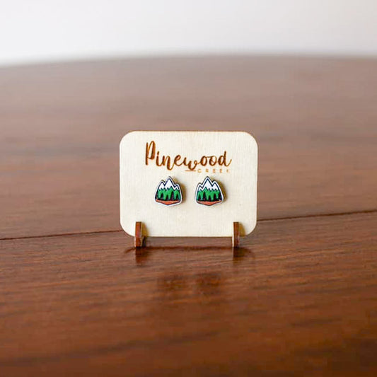 Mountain Stud Earrings