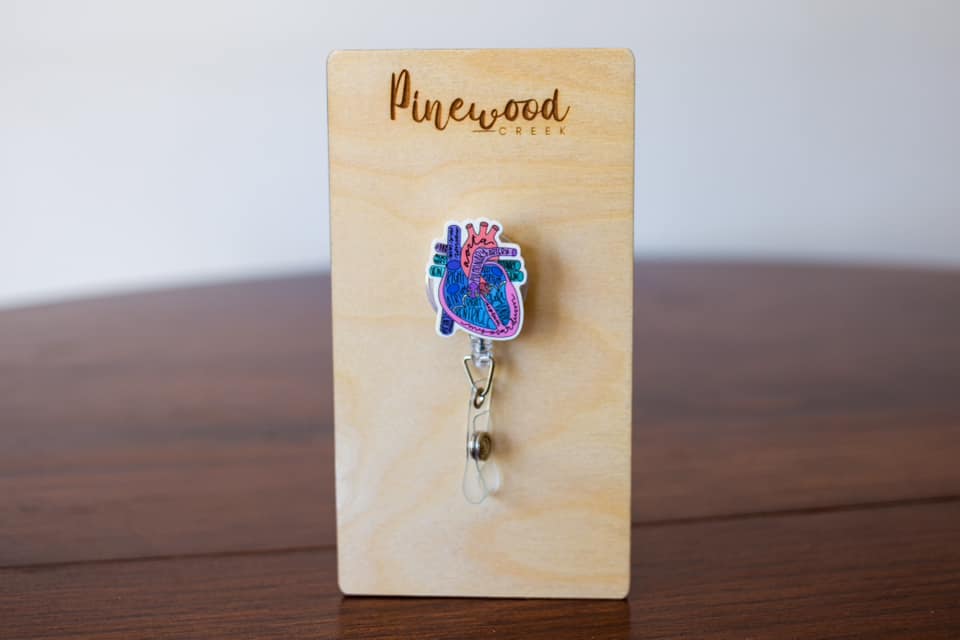 Heart Labeled Badge Reel