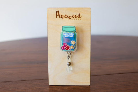 Inside Out Suppressed Emotions Shaker Badge Reel