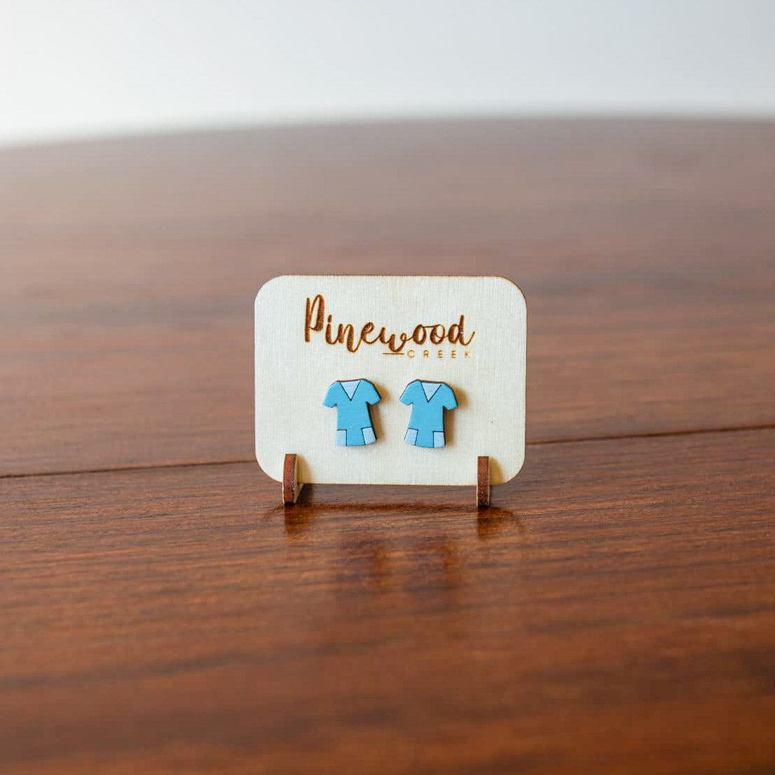 Scrub Top Stud Earrings