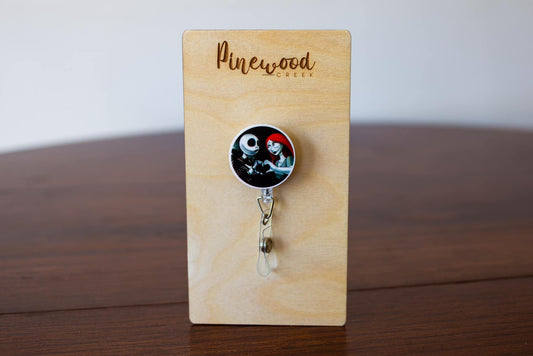 Nightmare Before Christmas Jack & Sally Badge Reel