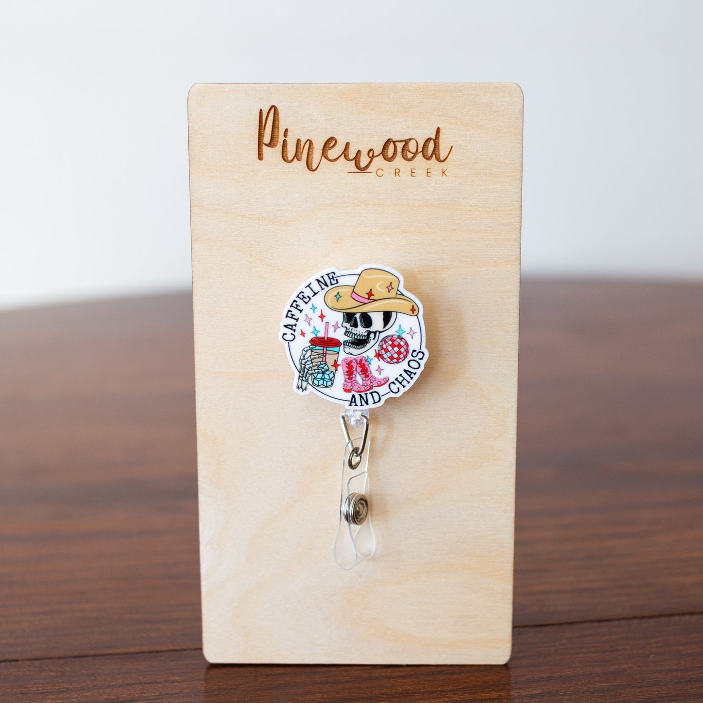 Caffeine & Chaos Skeleton Badge Reel