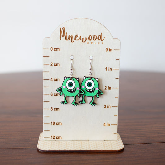 Monsters Inc. Mike Wazowski Drop Earrings