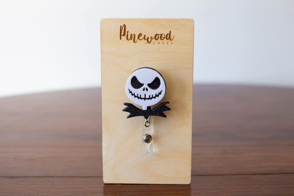 Nightmare Before Christmas Jack Skellington Badge Reel