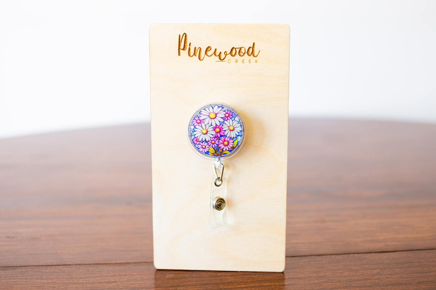 Floral Round Badge Reel