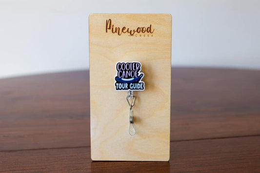 Cooter Canoe Tour Guide Purewick Badge Reel