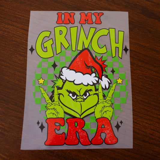 In My Grinch Era Christmas T-Shirt Transfer