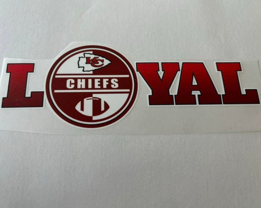 Kansas City Chiefs Loyal T-Shirt Transfer