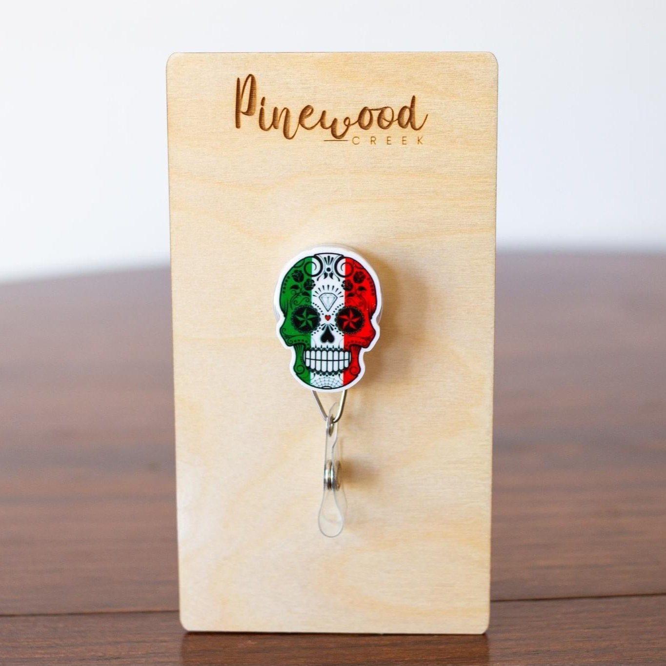 Sugar Skull Mexico Badge Reel