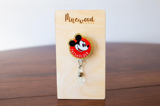 Disney Mickey Mouse Passholder Badge Reel