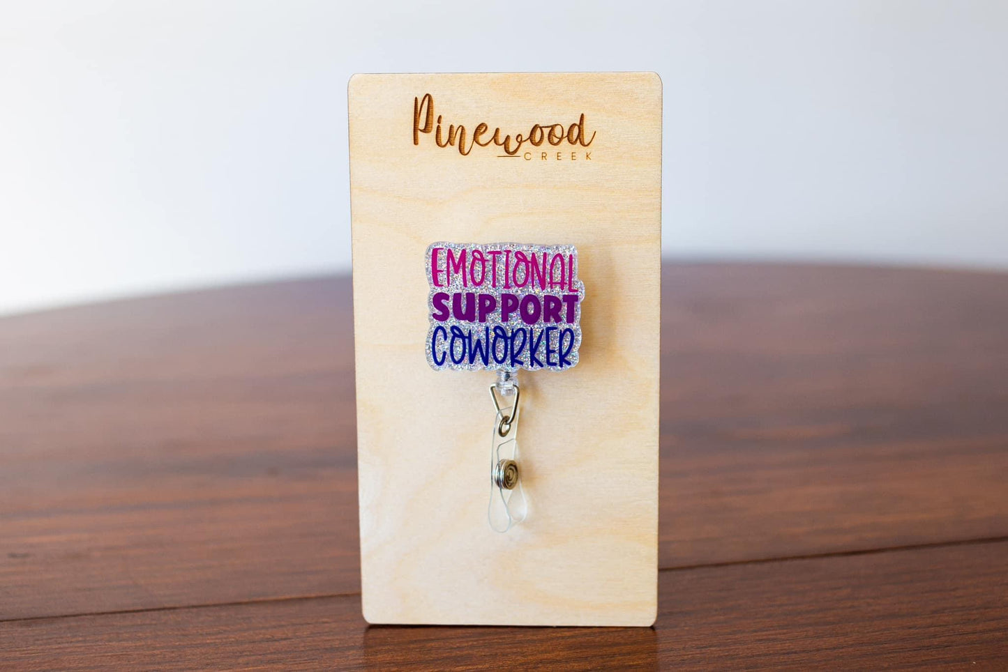 Emotional Support Coworker Badge Reel