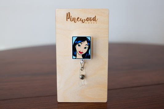 Mulan Comic Book Square Badge Reel