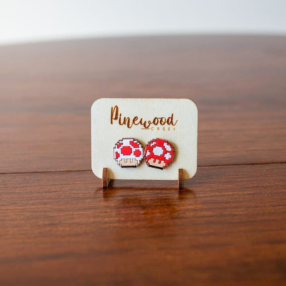 Super Mario Bros Mushroom Stud Earrings