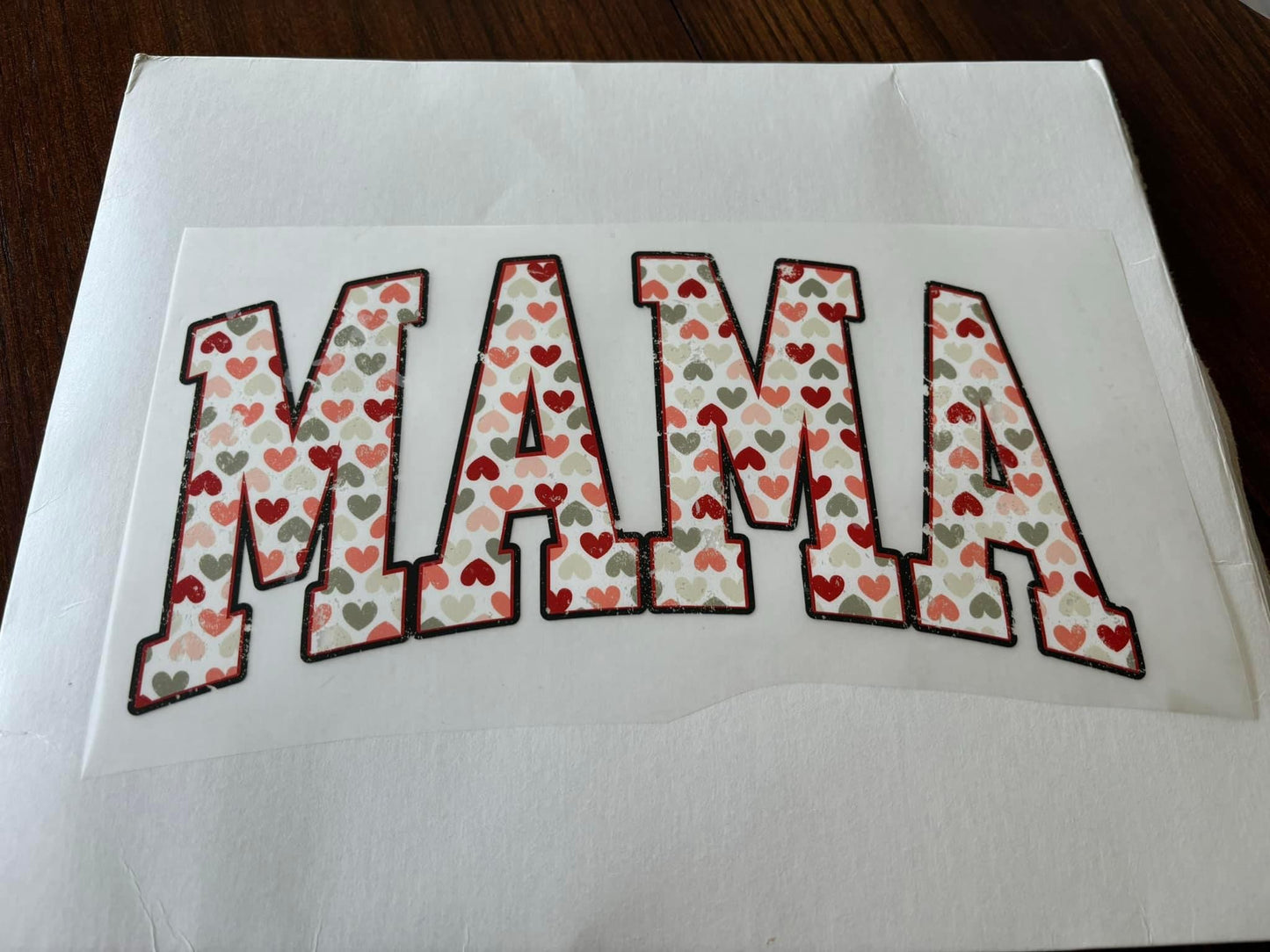 Mama Heart T-Shirt Transfer