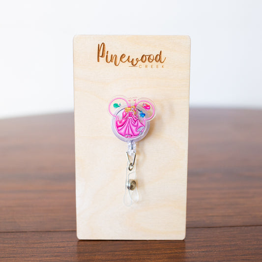 Aurora Mickey Ears Badge Reel