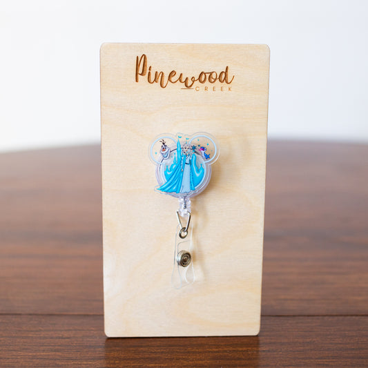 Elsa Mickey Ears Badge Reel