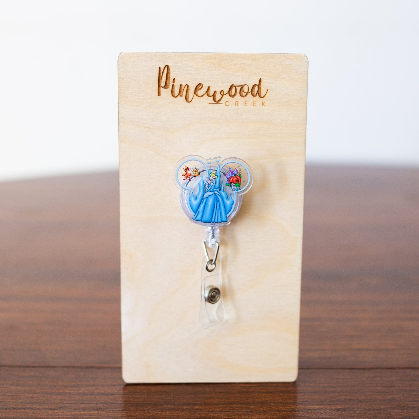 Cinderella Mickey Ears Badge Reel