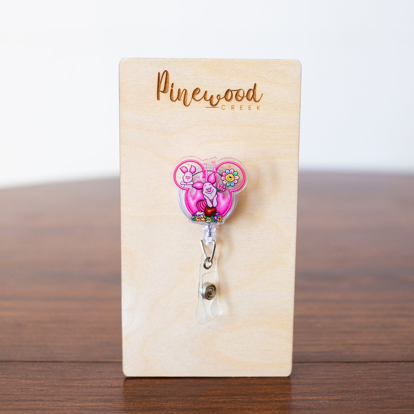 Piglet Mickey Ears Badge Reel