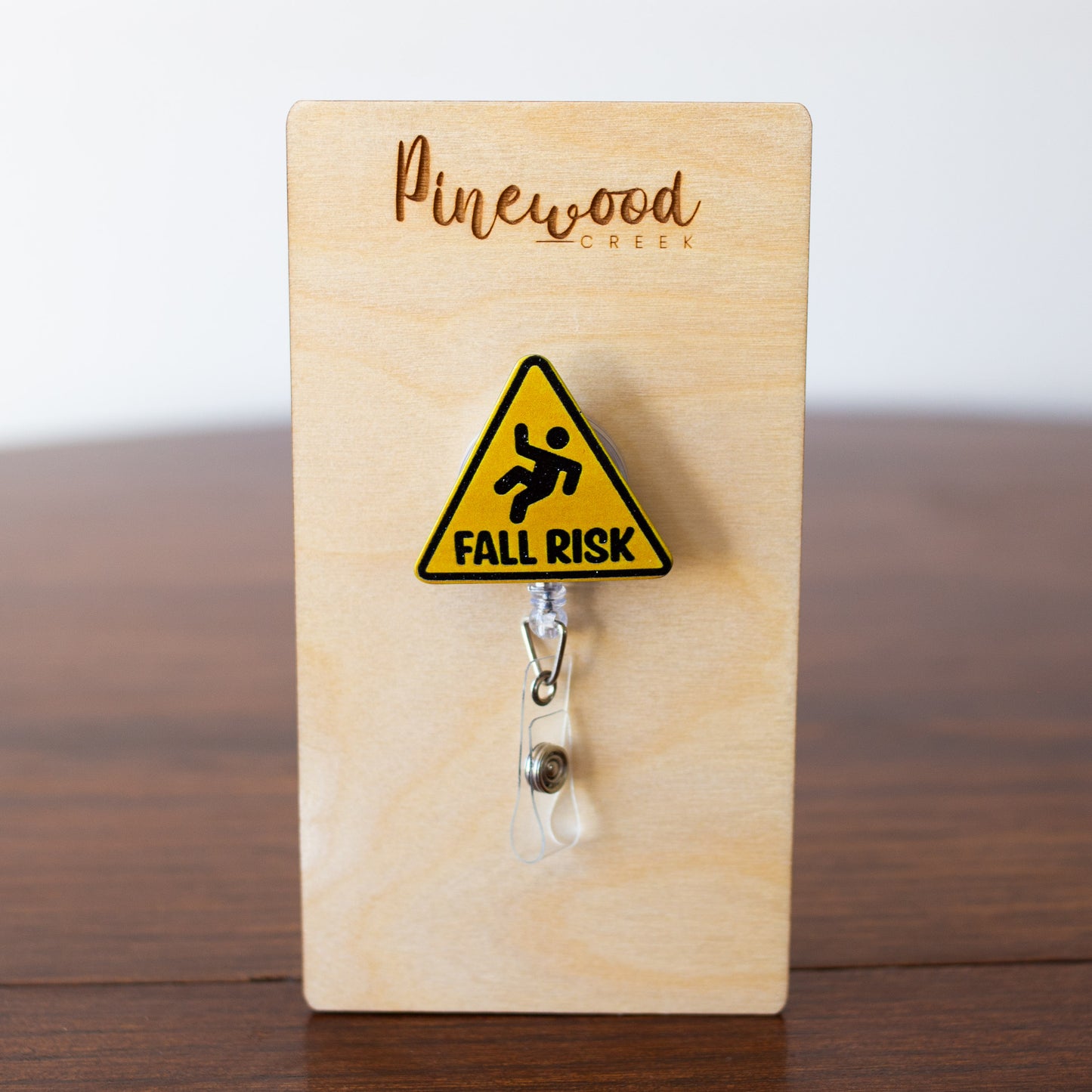 Caution Sign Fall Risk Badge Reel